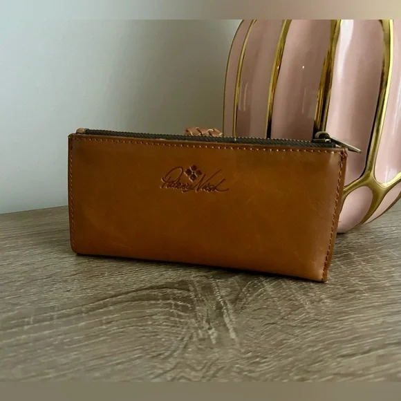 Patricia Nash Braided Nazari Biscuit Wallet 6.75" W X 3.5" H X 0.5" D - Picture 2 of 5